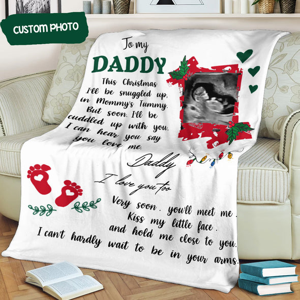 Personalized Gift For Future Daddy I Love You Too Blanket - PP - TT1511215 1