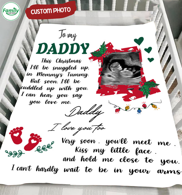 Personalized Gift For Future Daddy I Love You Too Blanket - PP - TT1511215 1