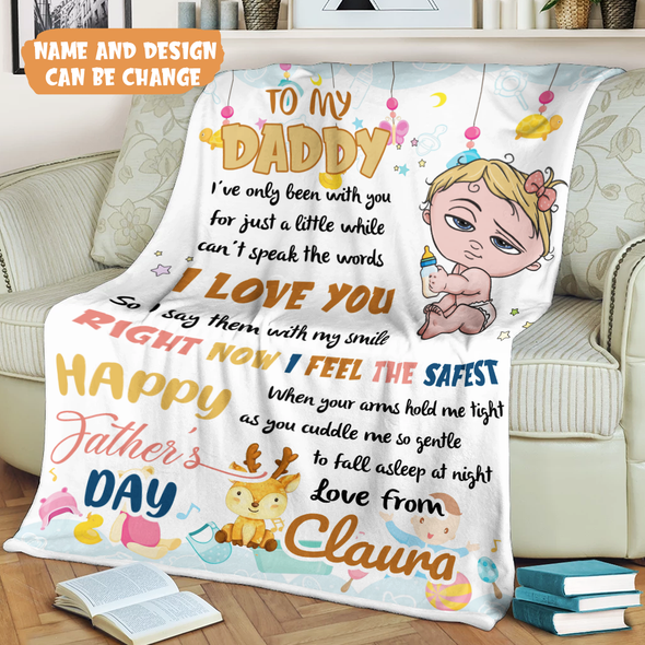 Gift For Daddy I Love You Blanket - MC - TT2305221