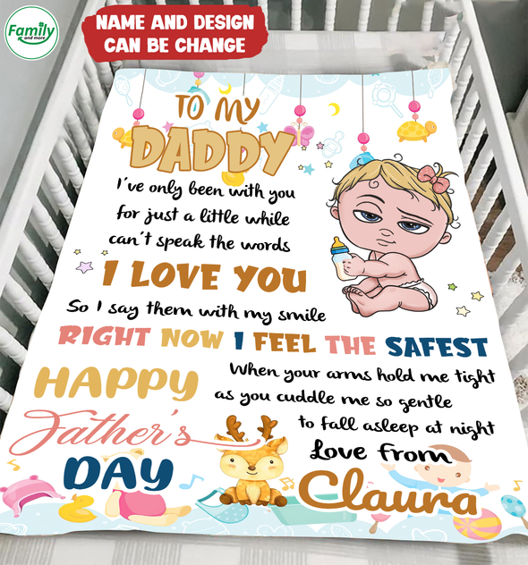 Gift For Daddy I Love You Blanket - MC - TT2305221