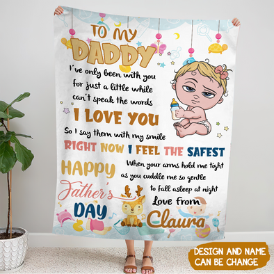 Gift For Daddy I Love You Blanket - MC - TT2305221
