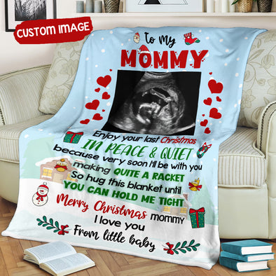 Personalized Gift For Future Mommy Merry Christmas Blanket - PP - TT1711214 1