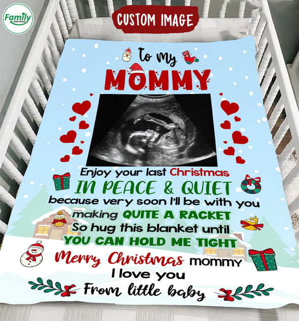 Personalized Gift For Future Mommy Merry Christmas Blanket - PP - TT1711214 1