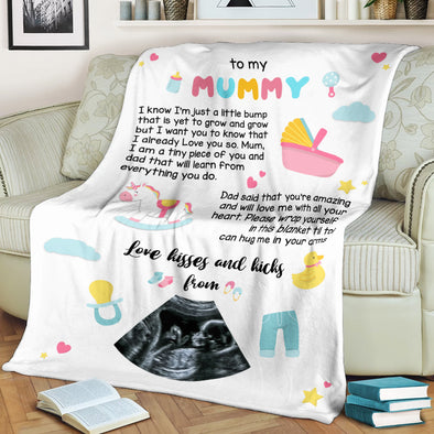 Personalized Gift For Future Mummy I Am A Tiny Piece Of You Blanket - MC - TT1702222