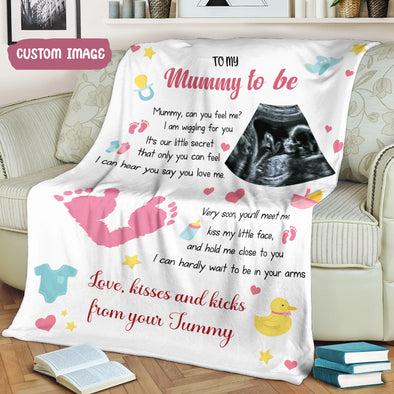 Personalized Gift For Future Mummy I Can Hardly Wait To Be In Your Arms Blanket - MC - TT0511213