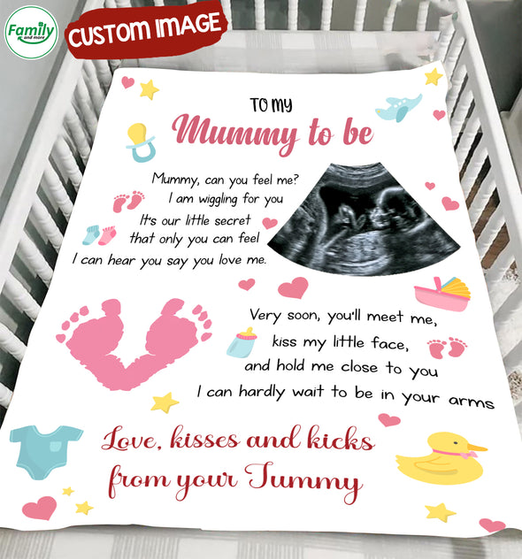Personalized Gift For Future Mummy I Can Hardly Wait To Be In Your Arms Blanket - MC - TT0511213