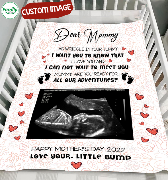 Personalized Gift For Future Mummy Are You Ready For All Our Adventure Blanket - MC - TT1902224