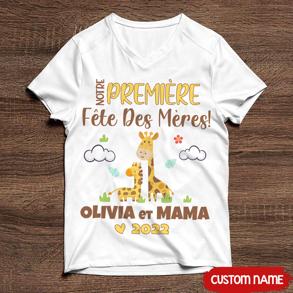 Notre Première Fête Deg Mères T-Shirt - AD - 2502