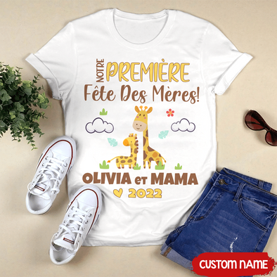 Notre Première Fête Deg Mères T-Shirt - AD - 2502