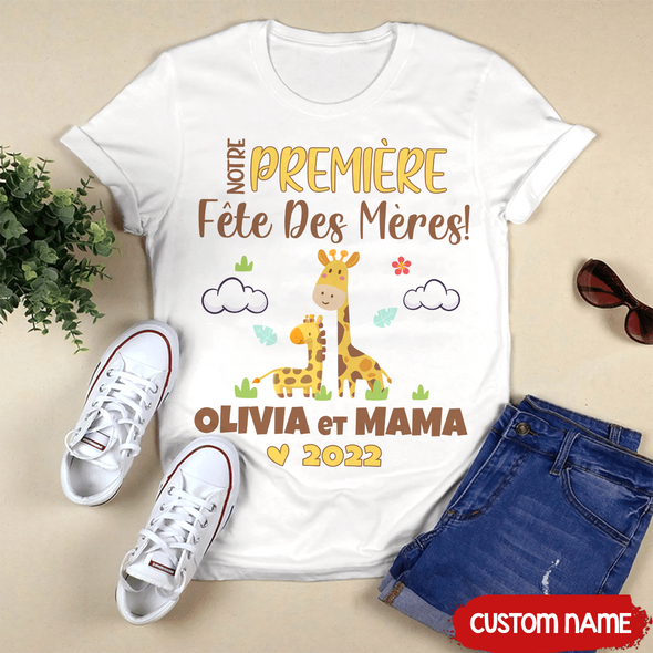 Notre Première Fête Deg Mères T-Shirt - AD - 2502