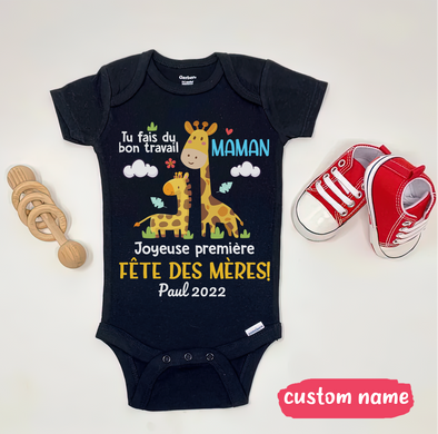 Gift For Mommy Tu Fais Du Bon Travail Maman Baby Onesie - AD - 0604