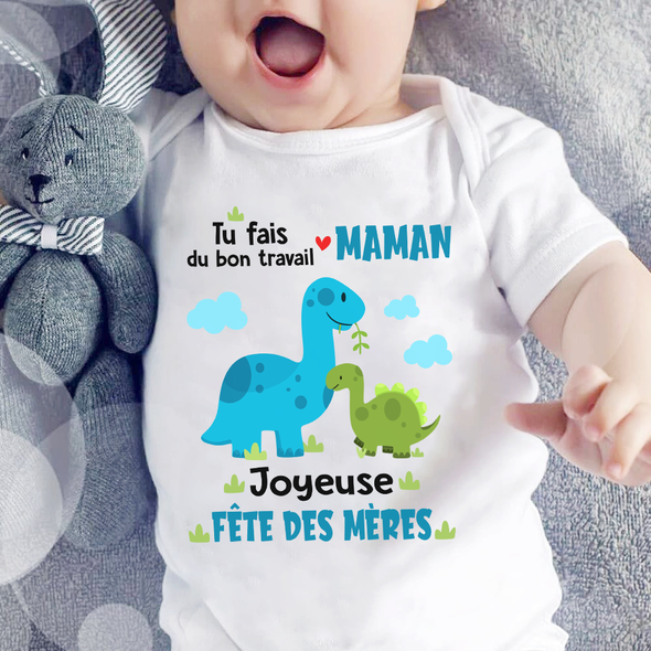 Tu Fais Du Bon Travail Maman  Baby Onesie - AD - TT3003224