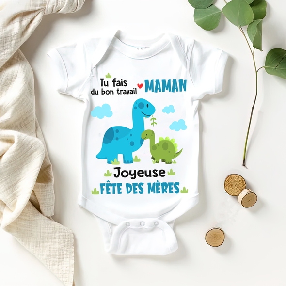 Tu Fais Du Bon Travail Maman  Baby Onesie - AD - TT3003224