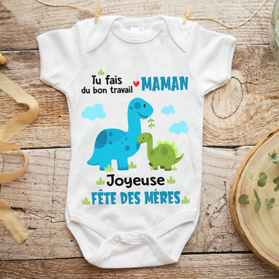 Tu Fais Du Bon Travail Maman  Baby Onesie - AD - TT3003224