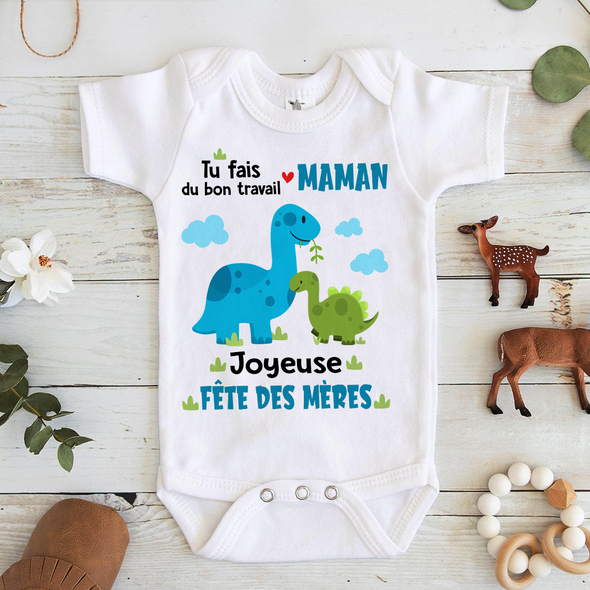 Tu Fais Du Bon Travail Maman  Baby Onesie - AD - TT3003224