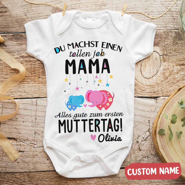 Dumachst Einen Tollen Job Mama Baby Onesie - AD