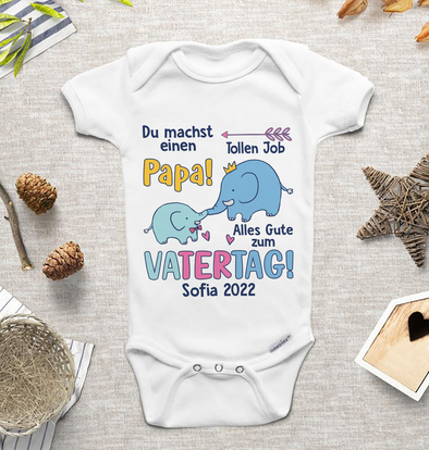 Du Machst Einen Tollen Job Papa Baby Onesie - AD05041