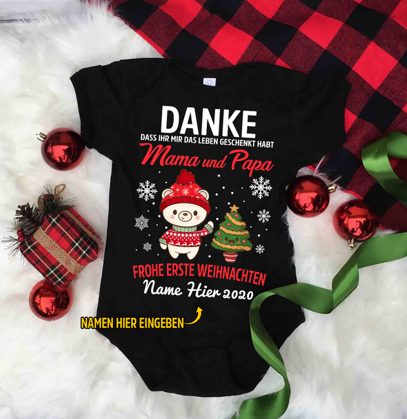 Danke Das ihr Mir Das Leben Geschnkt Habt Mama und Papa Baby Onesie - NT -HB09112211-2
