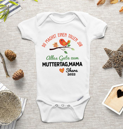 Du Machst Einen Tollen Job Mama Baby Onesie - AD05046