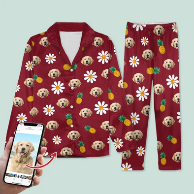 Custom Face Photo With Accessories Pattern Pajamas_NT21112022