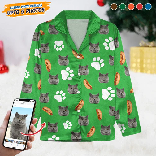 Custom Face Photo With Accessories Pattern Pajamas_NT21112022