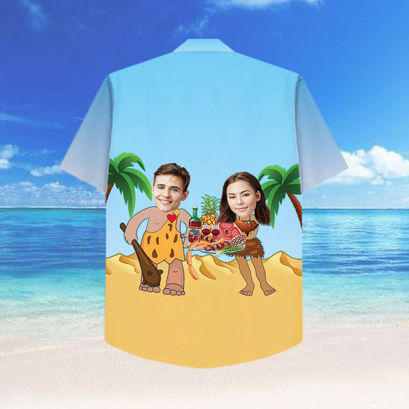 Personalized Couple's Face awaiian Shirt - PP - LT2303222
