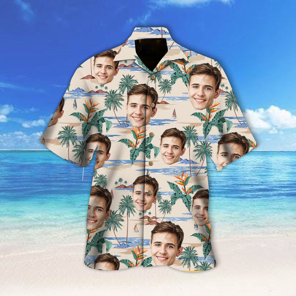 Custom Men's Face Hawaiian Shirt - PP - LT2303223