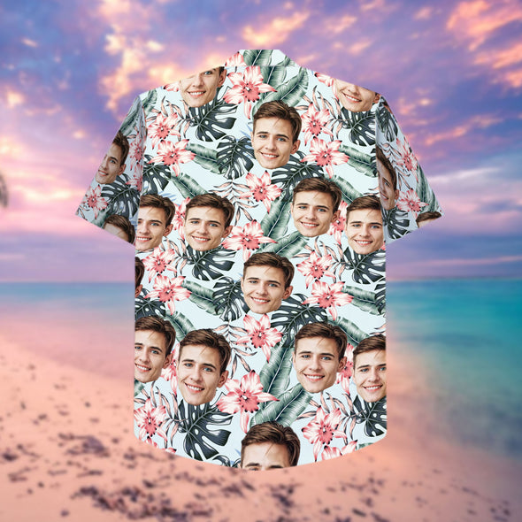 Custom Hawaiian Shirt With Men's Face - PP - LT1803226