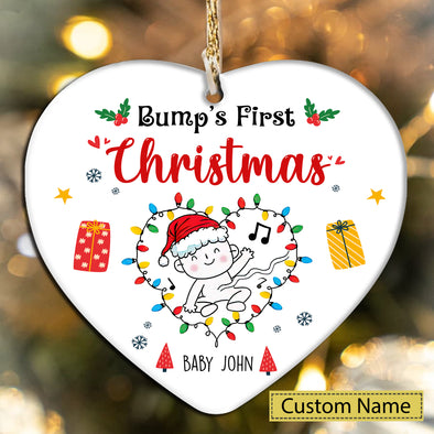 Gift For Future Daddy And Mommy Bump's First Christmas Ornament - MC - TT2411218 1