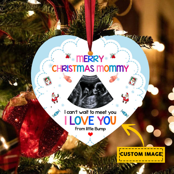 Personalized Gift For Future Mommy Merry Christmas Mommy Ornament - pp - TT1410212