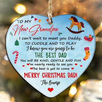 Gift For Grandpa Merry Christmas I Know You Are Going To Be The Best Dad  Ornament - PP - TT0511214 2