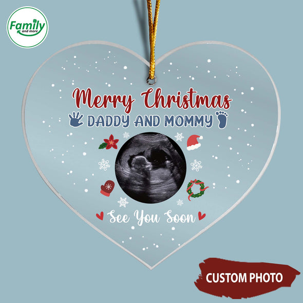 Personalized Gift For Future Daddy & Mommy Merry Christmas Ornament_NT_HB2510221
