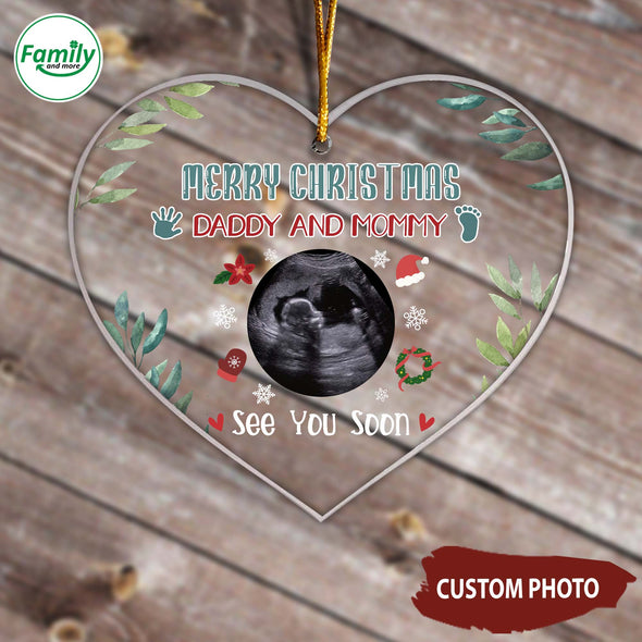 Personalized Gift For Future Daddy & Mommy Merry Christmas Ornament_NT_HB1011224
