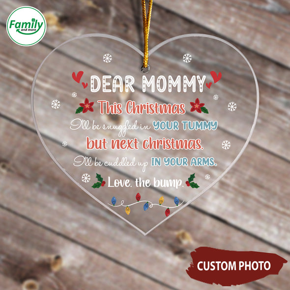 Personalized Gift For Future Mommy This Christmas I'll Be Snuggled Up In Your Tummy Ornament_NT_HB2510224