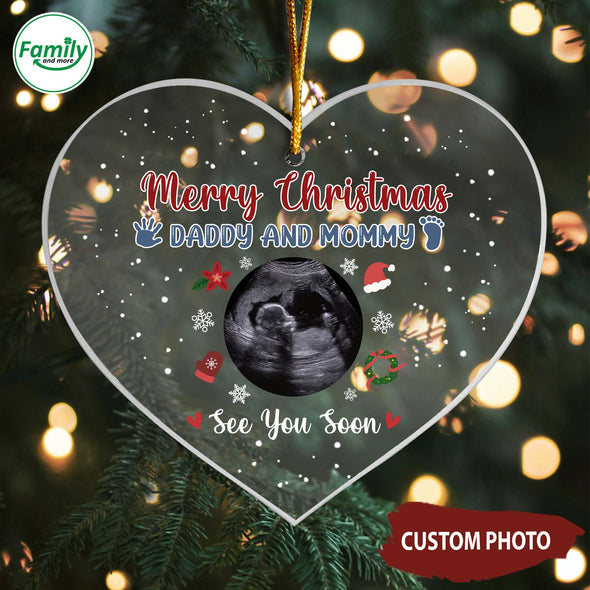 Personalized Gift For Future Daddy & Mommy Merry Christmas Ornament_NT_HB2510221