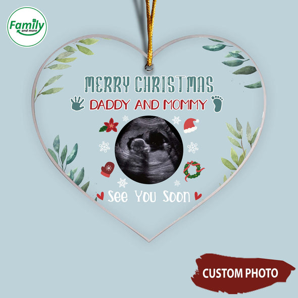 Personalized Gift For Future Daddy & Mommy Merry Christmas Ornament_NT_HB1011224
