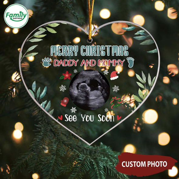 Personalized Gift For Future Daddy & Mommy Merry Christmas Ornament_NT_HB1011224
