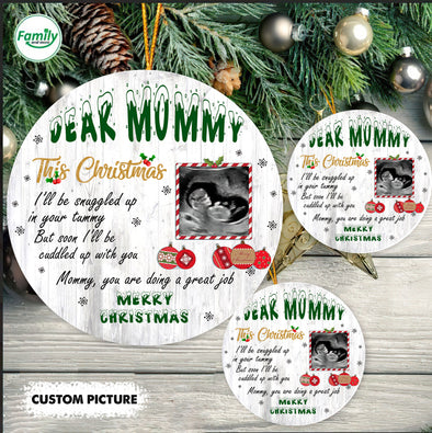 Personalized Gift For Mommy Merry Christmas Ornament - pp
