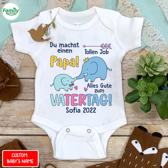 Du Machst Einen Tollen Job Papa Baby Onesie - AD05041