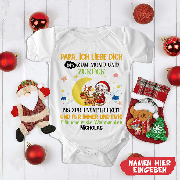Papa ich Liebe Dich bis Zum Mond Und Zurück Baby Onesie - NT -HB0811221