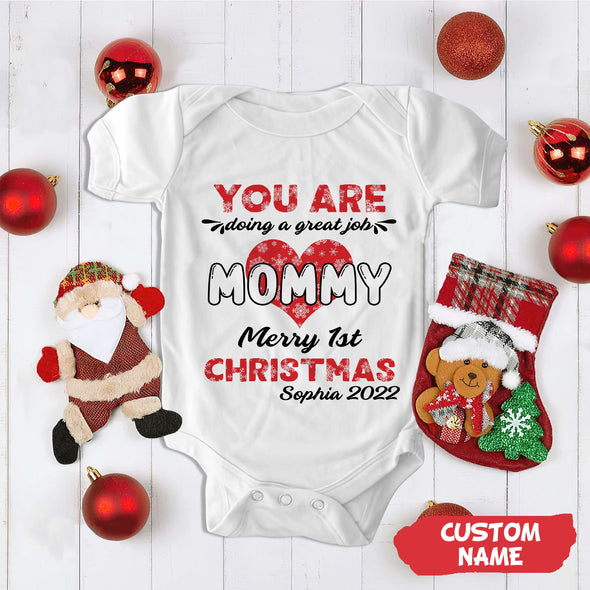Personalized Gift For Future Mommy You Are Doing A Great Job Baby Onesie_NT_HB1011221