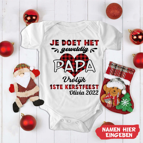 PaPa Je Doet Het Geweldig Baby Onesie - NT-HB09112235