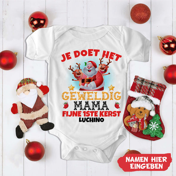 MaMa Je Doet Het Geweldig Baby Onesie - NT-HB09112238