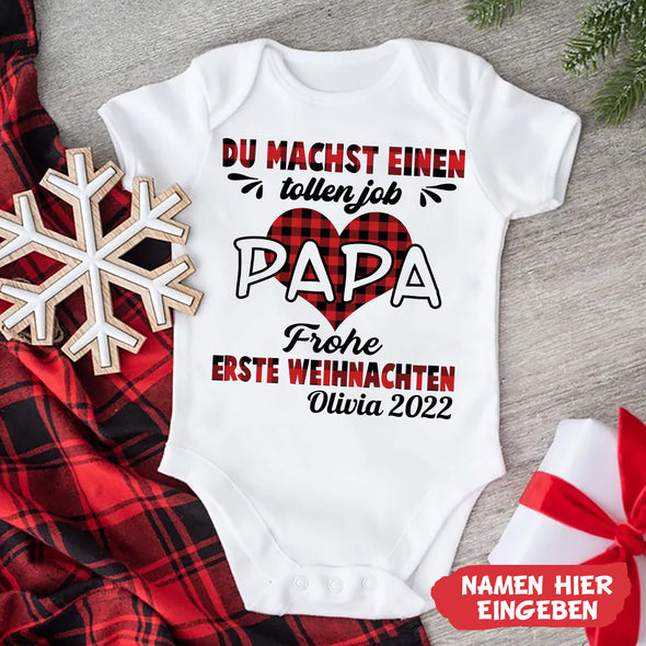 Personalisiert PaPa Du Machst Einen Tollen Job Baby Onesie - NT -HB09112219