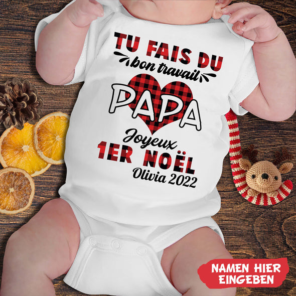 PaPa Tu Fais Du Bon Travail Baby Onesie - NT-HB09112242