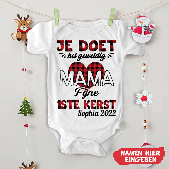 MaMa Je Doet Het Geweldig Baby Onesie - NT-HB09112243