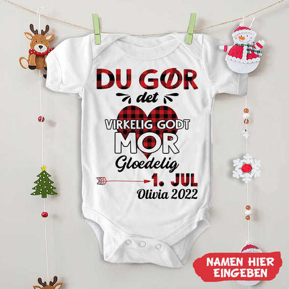 Tilpas Mor Du Gør Det Virkelig Godt Baby Onesie - NT -HB09112221