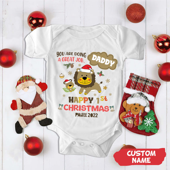 Personalized Gift For Daddy You Are Doing A Great Job Baby Onesie_NT_HB0811221