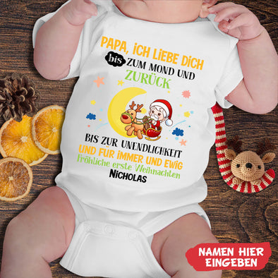 Papa ich Liebe Dich bis Zum Mond Und Zurück Baby Onesie - NT -HB0811221