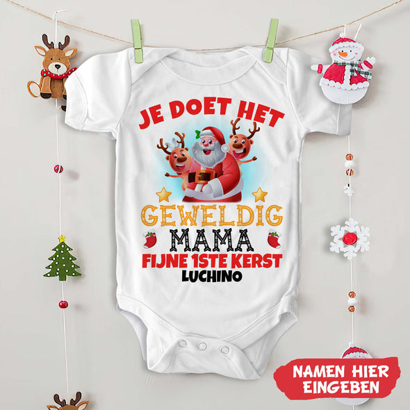 MaMa Je Doet Het Geweldig Baby Onesie - NT-HB09112238